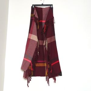 H&M | 31" x 80" Plaid Scarf Wrap Blanket with 4" Fringe